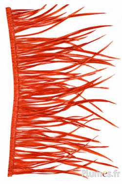 Gans guirlande - lengte van veren 13-19 cm - oranje rood